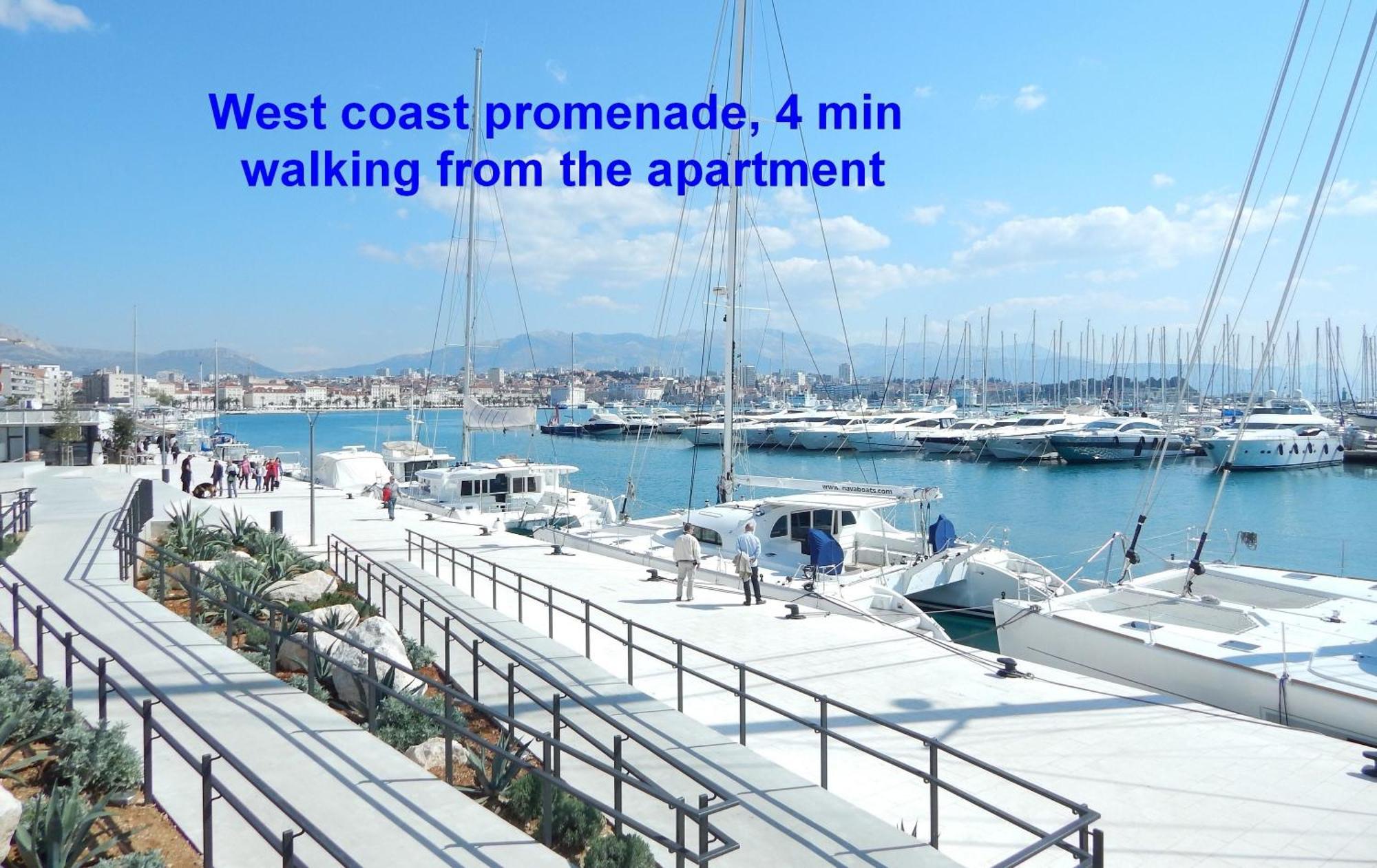 Beachfront Apartment Milan, With Balcony Split Kültér fotó